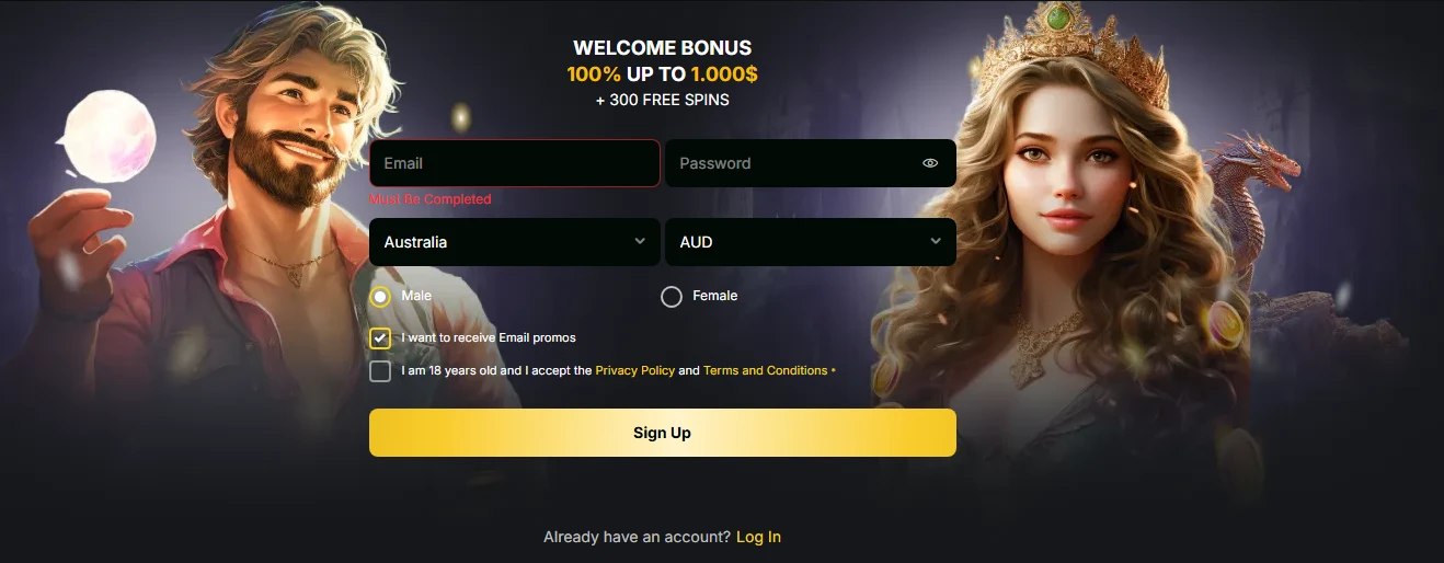 Golden Crown Casino welcome bonus: 100% up to $1,000 + 300 free spins
